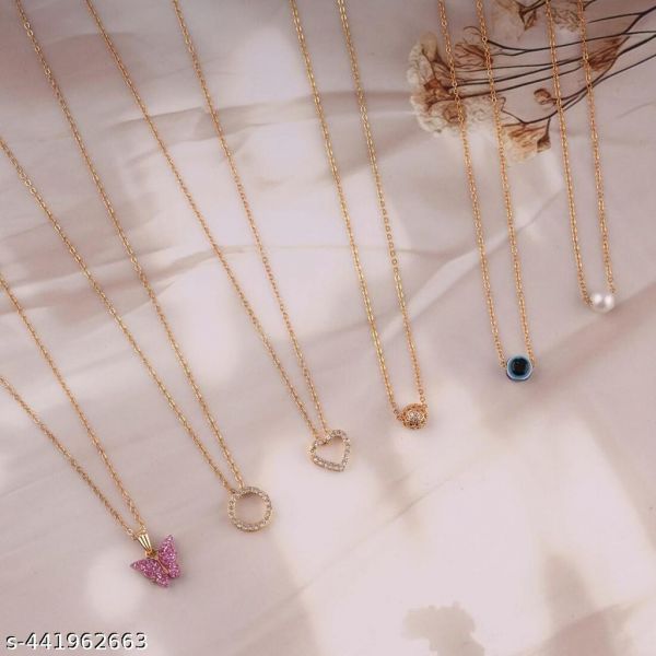 Combo of 6 Allure Charming Women Necklaces & Chains - Pack of 6